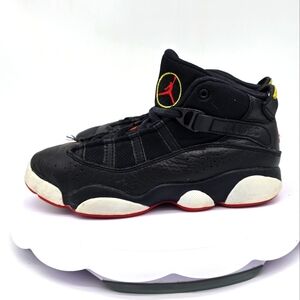 Air Jordan Shoes 3 Youth 6 Rings Playoff Sneakers 322992 063 Black Red